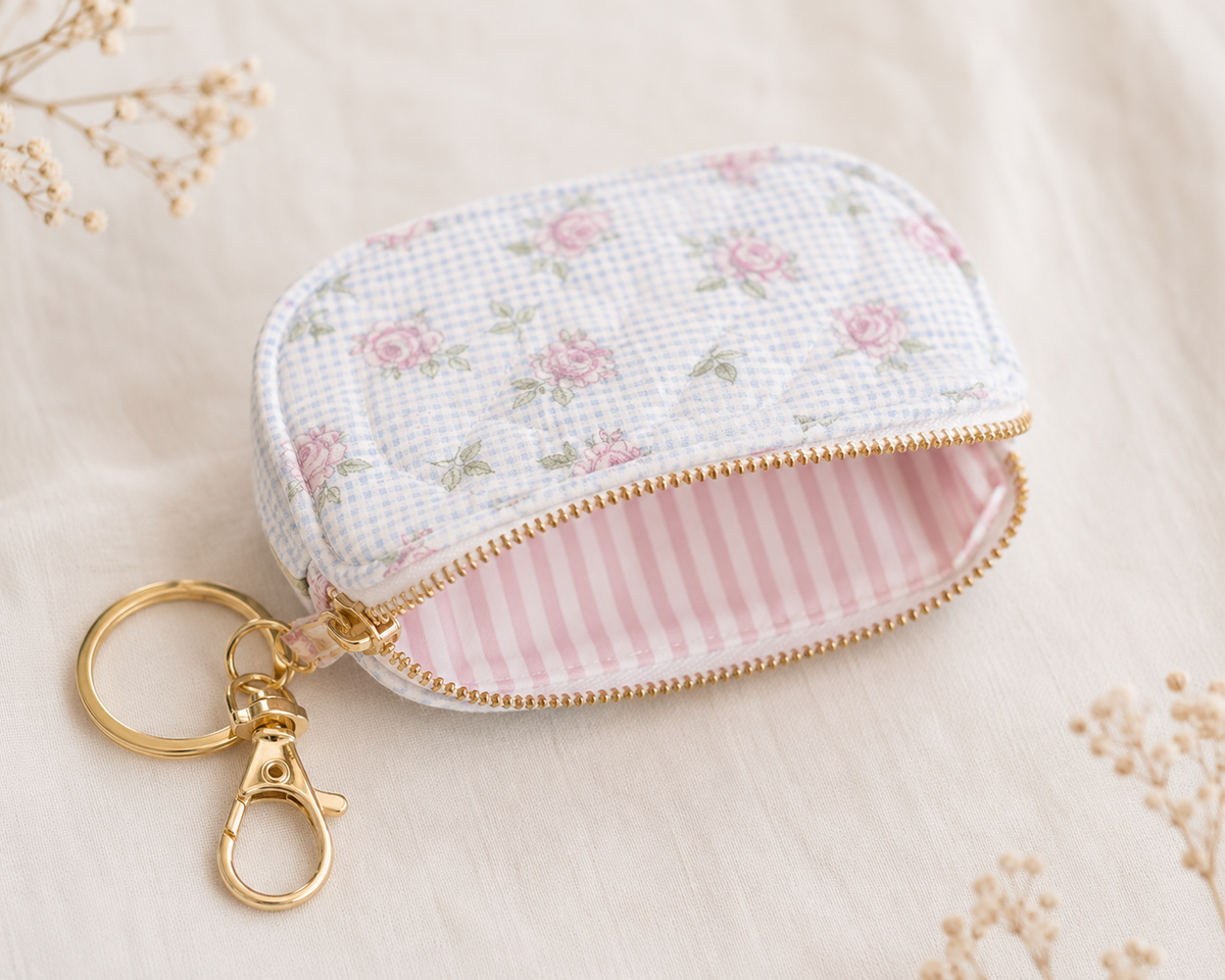 Quilted Mini Keychain